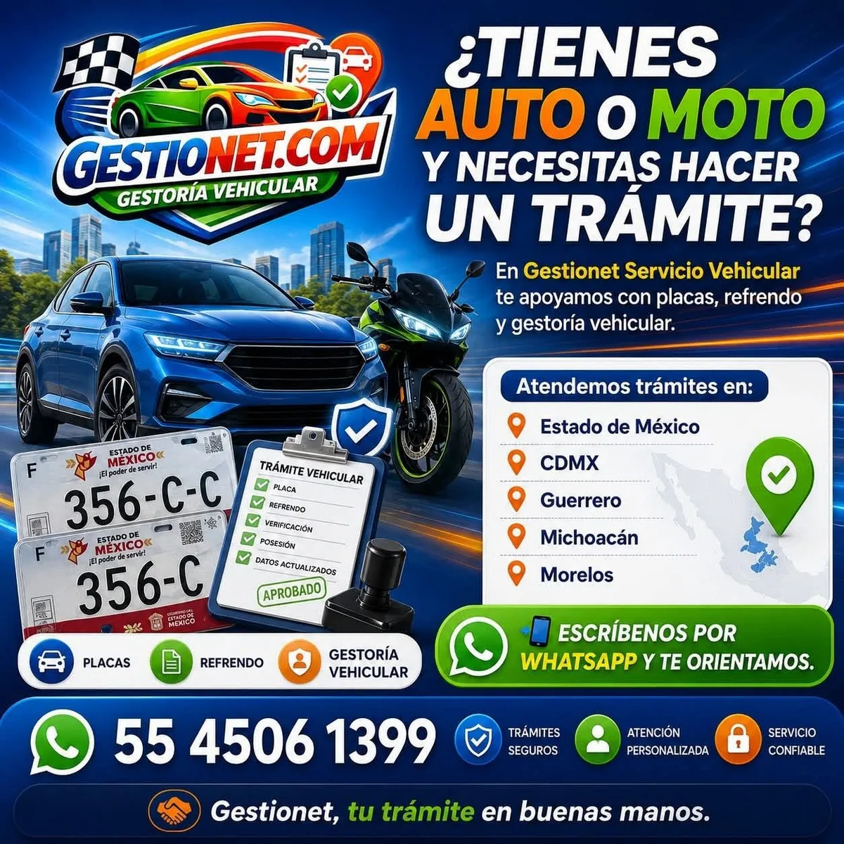 Gestión para motos Estado de México